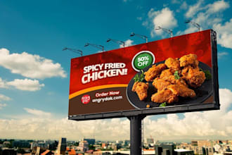 design stunning billboard, banner, signage and storefront designs