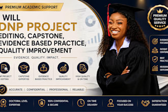 dnp project editing, capstone, evidence based practice, quality improvement