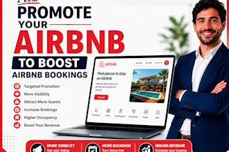 airbnb promotion, vrbo marketing airbnb listing, seo to boost airbnb bookings