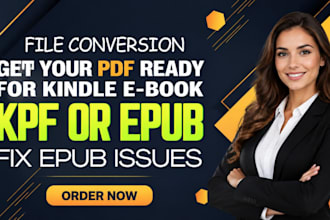 convert PDF to epub, word to epub, pdf to kindle ebook