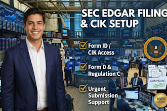do sec edgar cik registration, form id, and form d filing