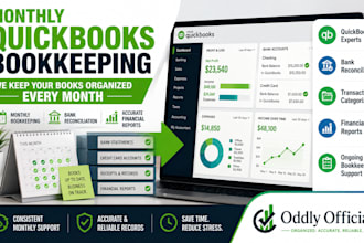 keep your quickbooks bookkeeping organized every month