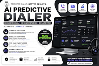 do ai predictive dialer, ringless voicemail vici dial sweep leads crm automation