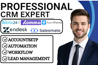 bitrix24 fluent form zendesk salesmate workflow automation kommocrm integration