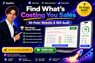 do SEO audit, website audit, technical audit, conversion audit and fix issues