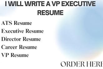 write a vp executive resume