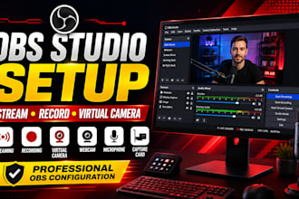 setup and optimize obs studio for streaming, recording and virtual camera