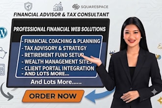 build financial coach tax advisor consultant retirement plan sqaurespace website