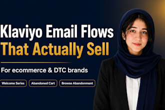 write klaviyo email flows and ecommerce email copy