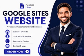 build a google sites website for small business and local services