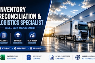 do inventory reconciliation and logistics data management in excel