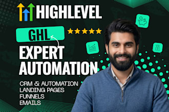 set up gohighlevel automation, funnels, and CRM workflows