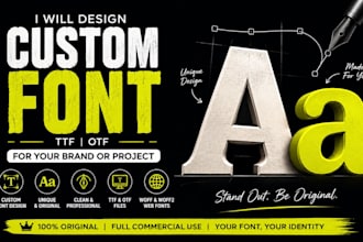 design a custom font in ttf or otf