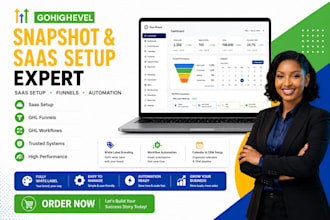 setup gohighlevel snapshot, saas, automation and crm