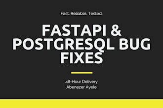fix bugs in your fastapi backend
