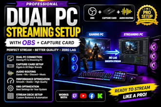 setup dual PC streaming with obs, capture card and audio routing