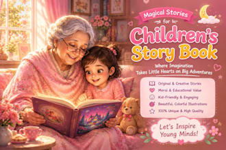 draw beautiful custom children storybook illustrations