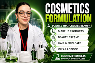 be your cosmetic formulation chemist skincare and makeup product development