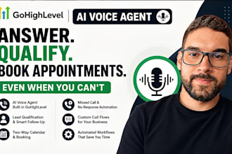 create gohighlevel ai voice agents with workflows and calendar booking