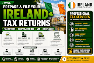 prepare and file your ireland tax return corporation tax and vat