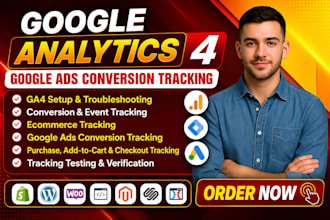 fix google analytics 4,set up ga4 ecommerce tracking and ads conversion tracking