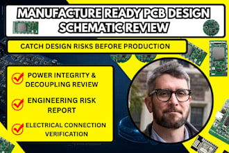 design, review, guide schematics, pcb, pcba, jlcpcb production, basic firmware