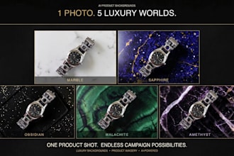 create ai backgrounds for jewelry, cosmetics and product photos