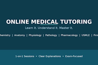 help you pass usmle with personalized live tutoring