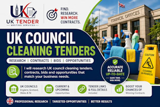 research UK council cleaning tenders, contracts, bids and opportunities