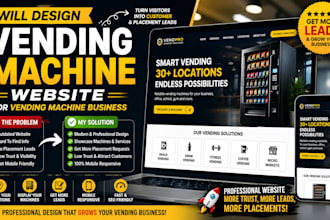 design vending machine website vending machine logo for vending machine business
