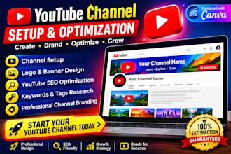 create and optimize a professional youtube channel