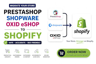 migrate prestashop shopware oxid eshop to shopify store migration siteground