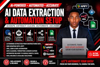 build ai data extraction, web scraping and automation with n8n and apify