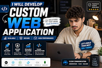 develop a custom web application