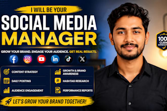 be your pro social media marketing manager for brand growth