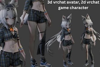 vrchat commission,vrchat character, custom vrchat, 3d anime character