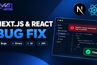 fix next js and react bugs and errors