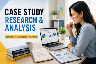 research and analyze business case studies, reports and proposals