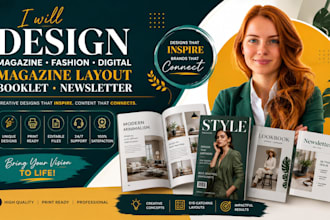 design magazine, fashion, digital, magazine layout, booklet, newsletter