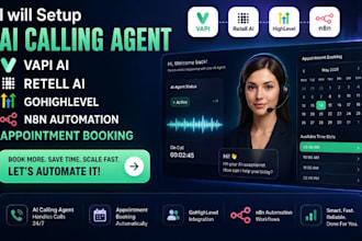 setup vapi ai calling agent retell ai receptionist gohighlevel chatbot setup