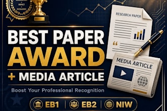write and publish media coverage and award recognition for eb1 eb2 evidence