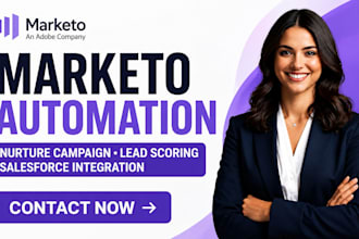 setup marketo automation nurture campaign lead scoring salesforce integration