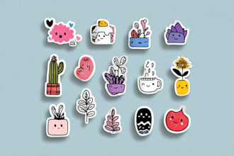 draw cute kawaii doodles stickers illustration design
