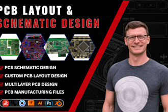 do electronic cad design, pcb layout, schematic, embedded pcb design