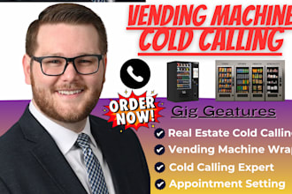 vending machine vending locator janitorial cold calling lead generation caller