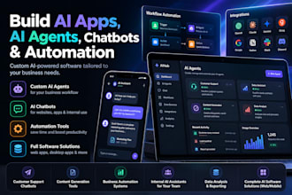 build ai apps, ai agents, chatbots and automation