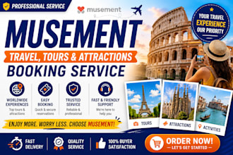 do musement travel booking, musement activities, tours and attraction