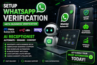 setup whatsapp verification meta business verification n8n ai receptionist rasa