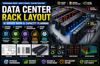 design data center rack layouts, ai server rooms and capacity plans