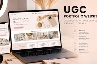 design a canva ugc portfolio website to help you land brand deals